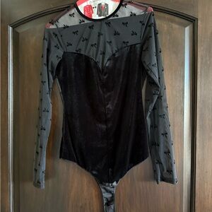 Elegant Black Long Sleeve Bodysuit